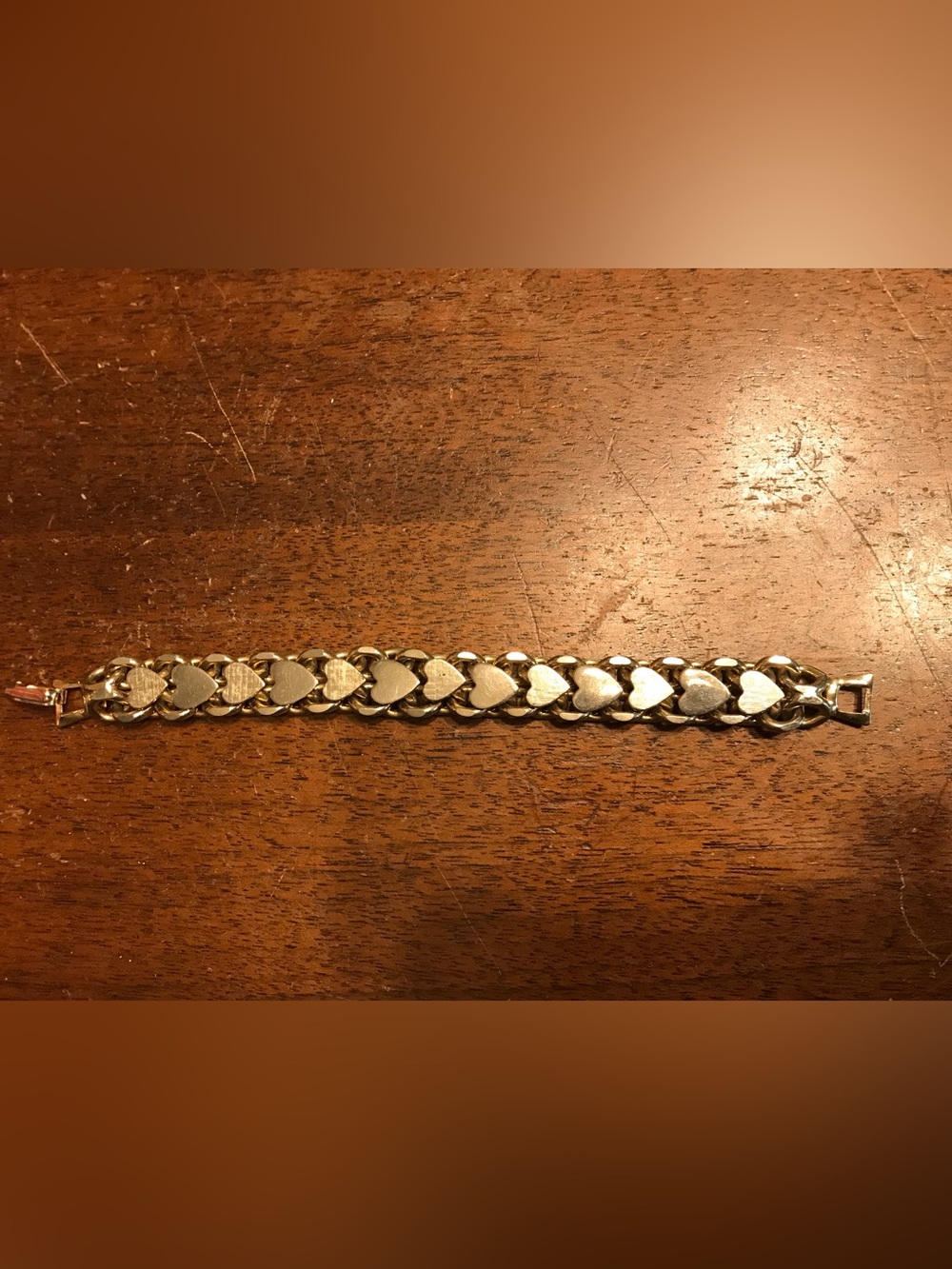 Gold Heart Link Bracelet - Women Jewelry